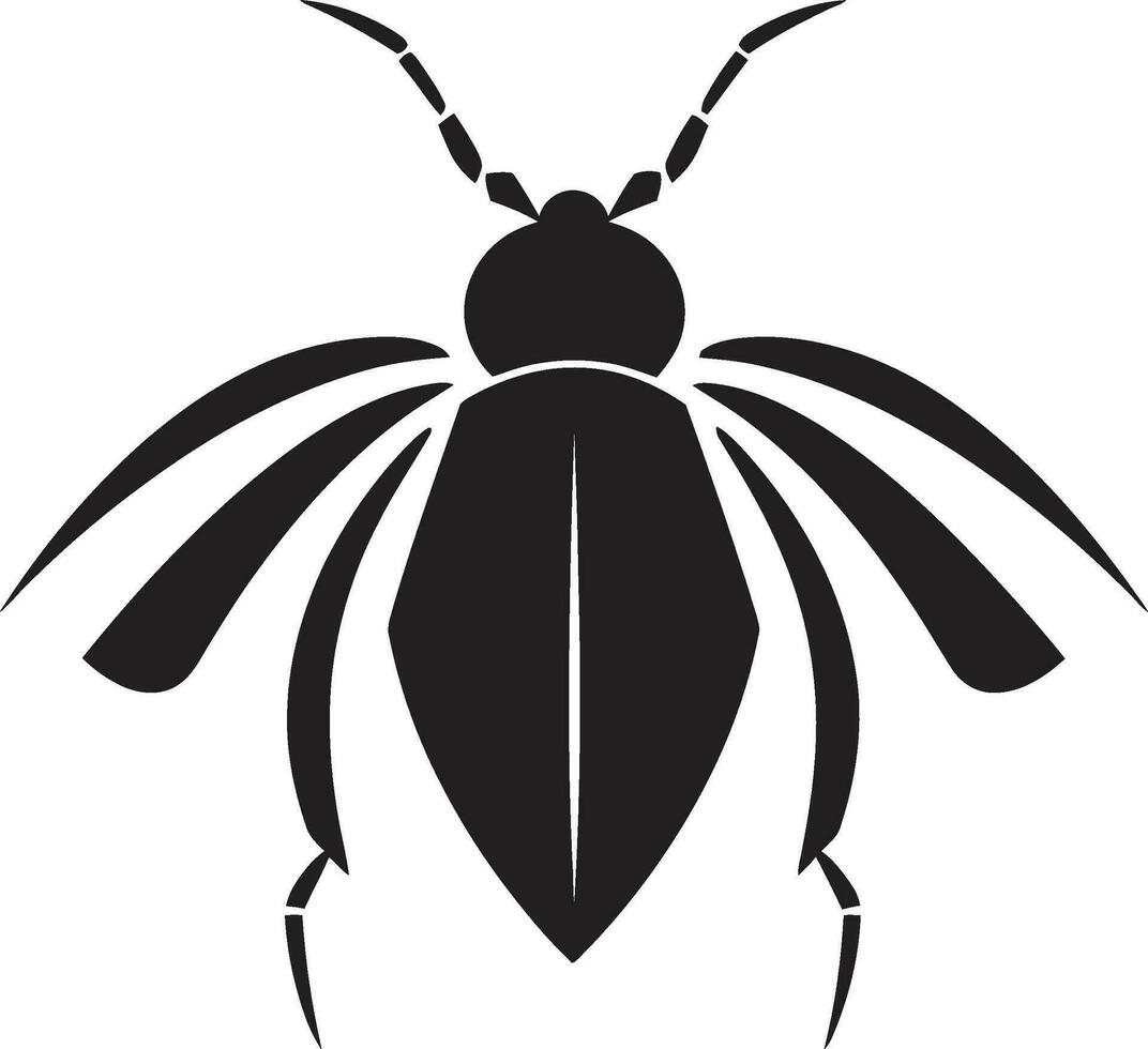 Streamlined Aphid Vector Black Logo Excellence Elegant Black Aphid Symbol An Iconic Vector Emblem