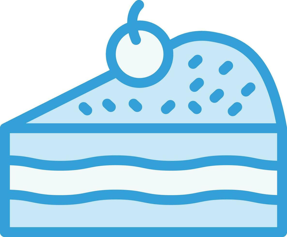 Cake piece Vector Icon Design Illustration