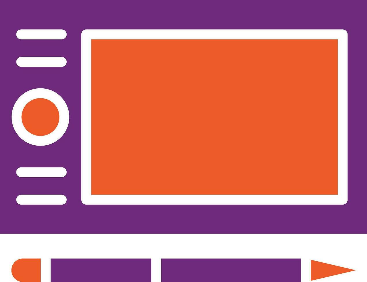 Graphic Tablet Vector Icon Design Illustration