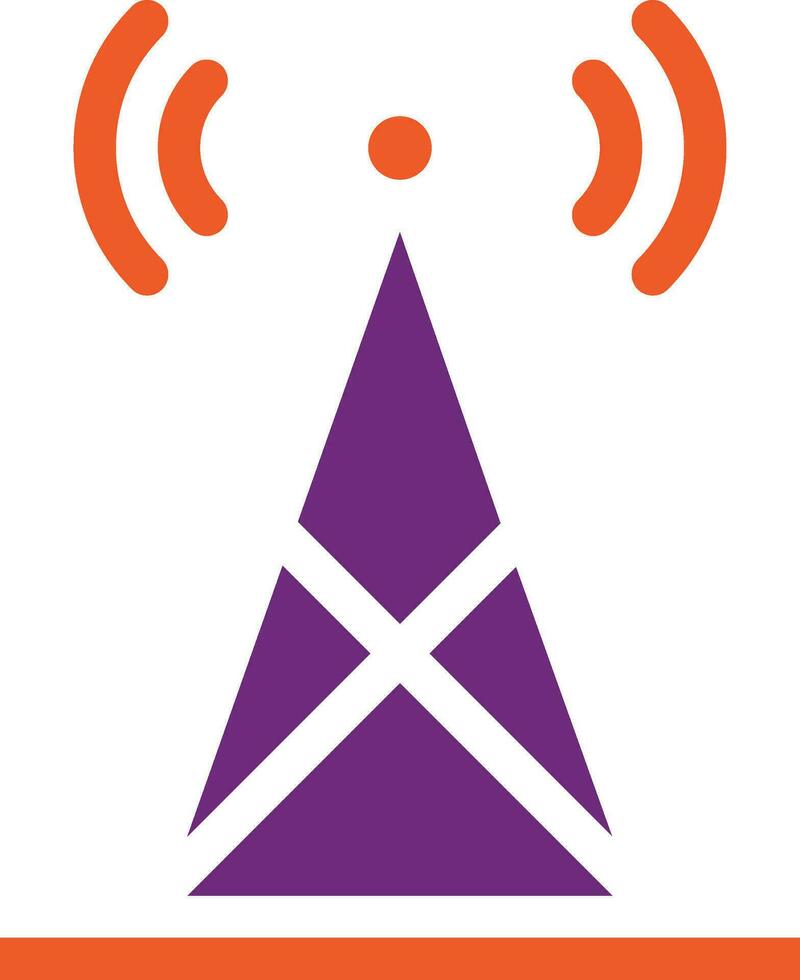 ilustración de diseño de icono de vector de antena