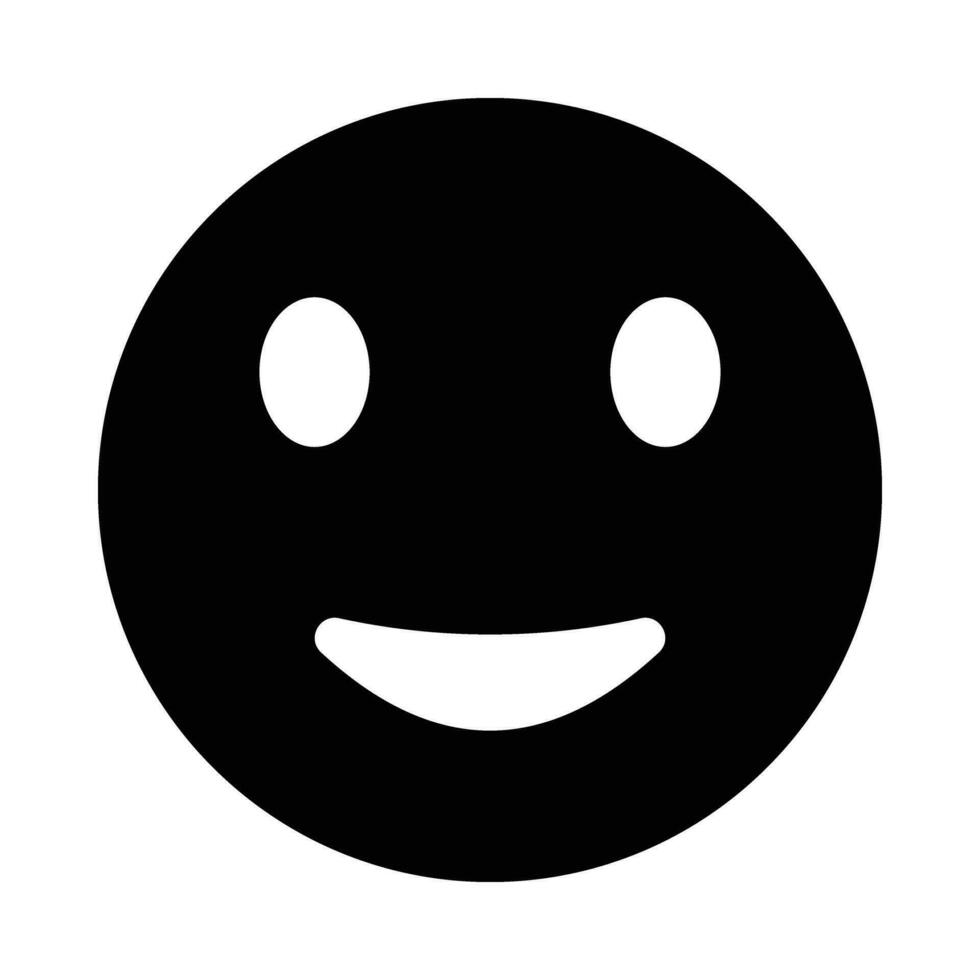 Smile Vector Glyph Icon For Personal And Commercial Use.