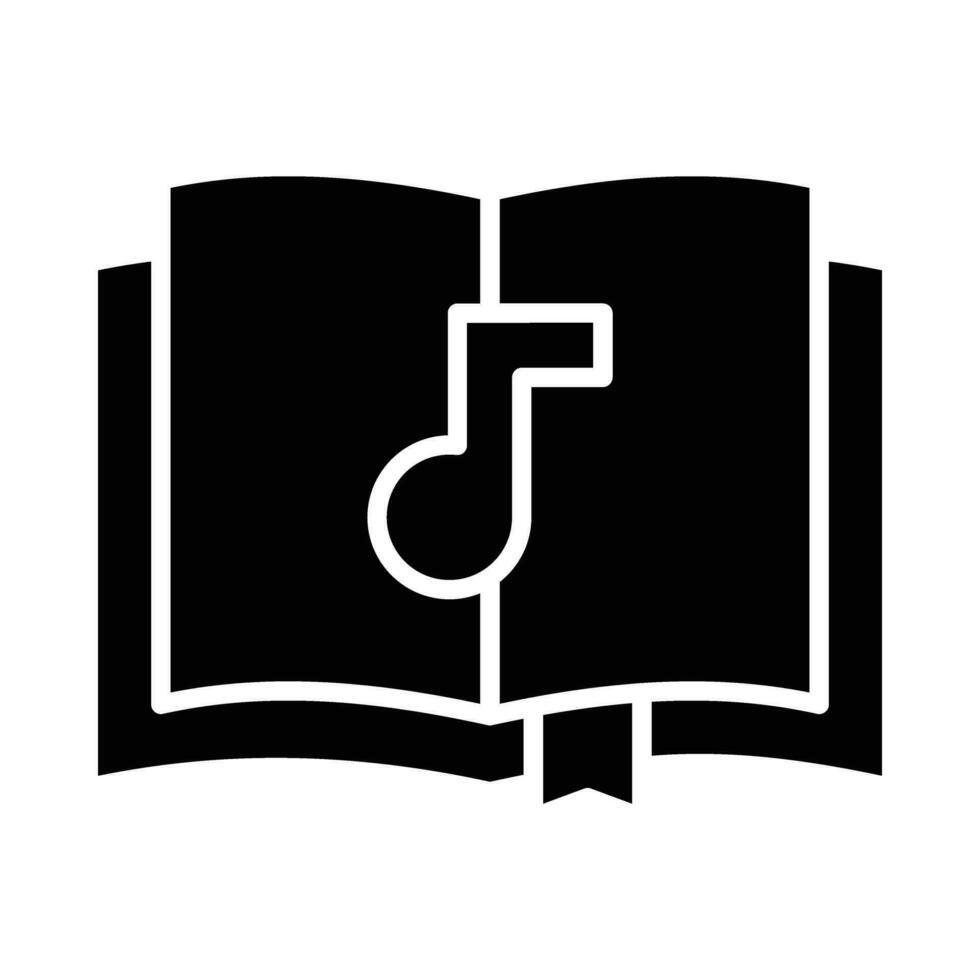 Open Book Vector Glyph Icon For Personal And Commercial Use.
