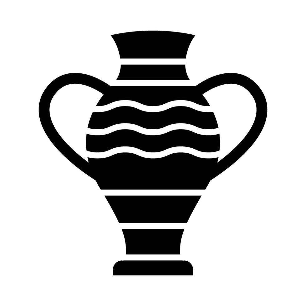 Vase Vector Glyph Icon For Personal And Commercial Use.