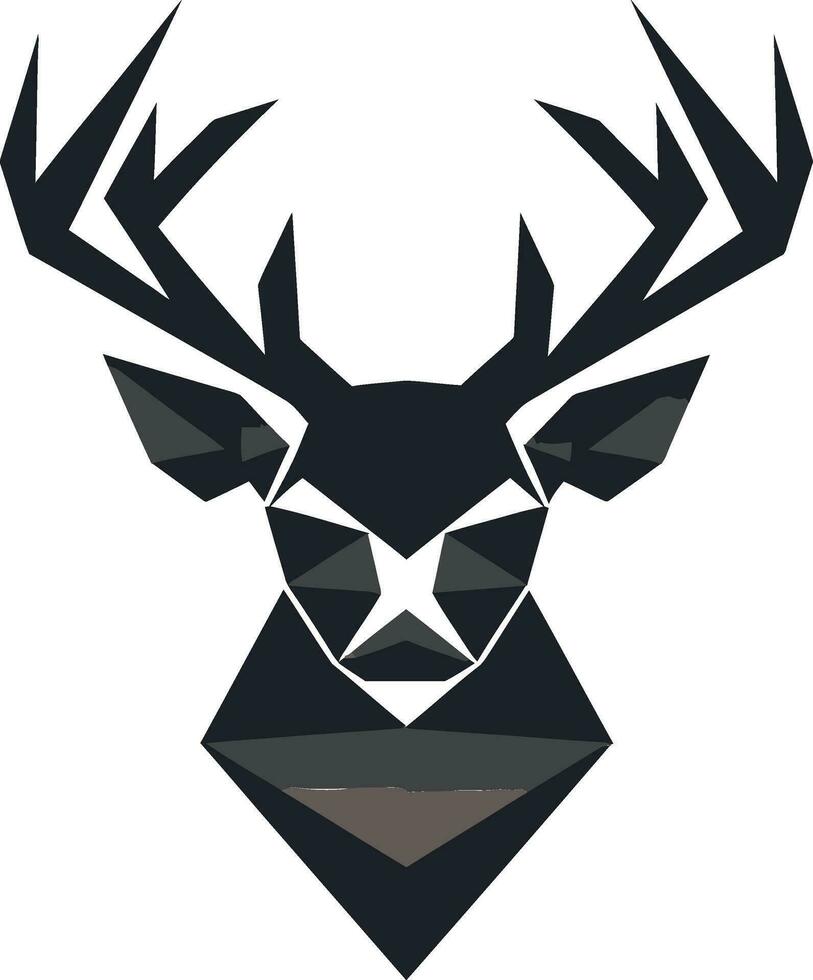 Monochromatic Majesty in Nature Black Vector Deers Tribute The Art of Deer Beauty A Symbol of Grace in Black