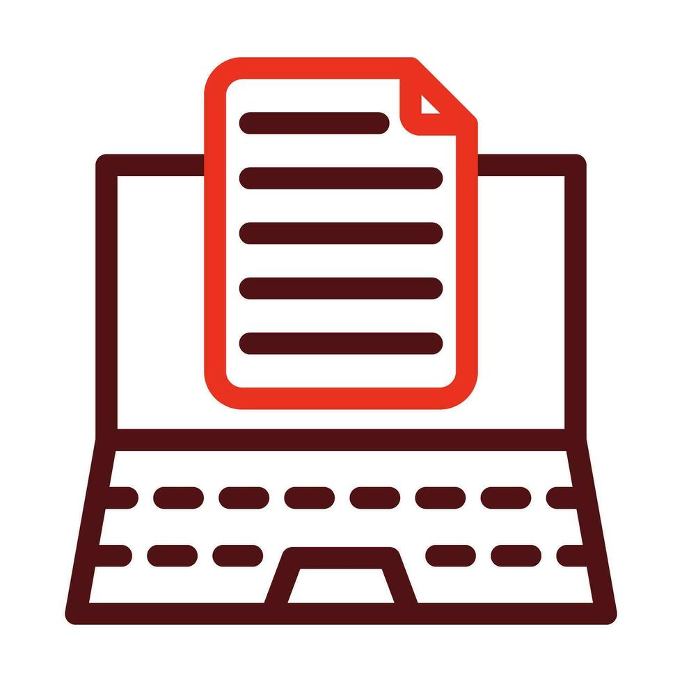 Article Vector Thick Line Two Color Icons For Personal And Commercial Use.