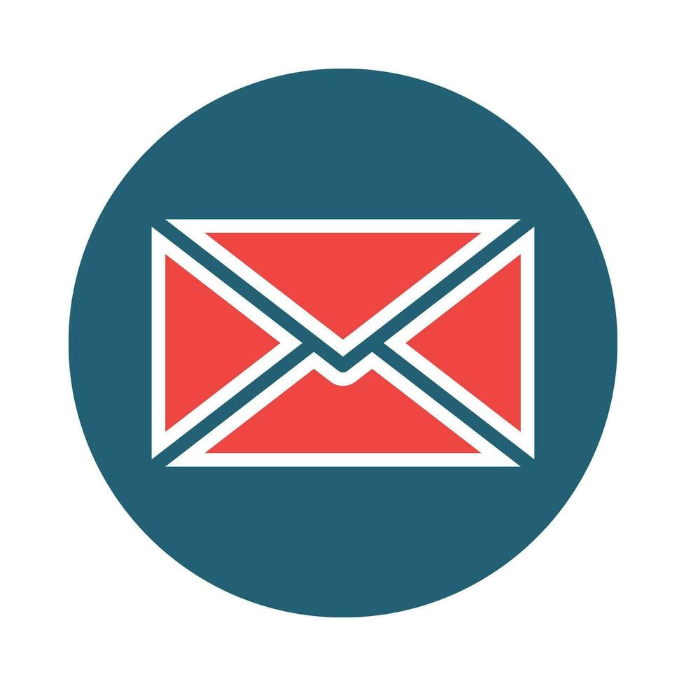 Email Vector Glyph Two Color Icon For Personal And Commercial Use.