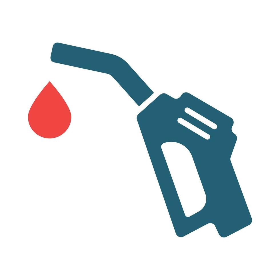 Fuel Vector Glyph Two Color Icon For Personal And Commercial Use.
