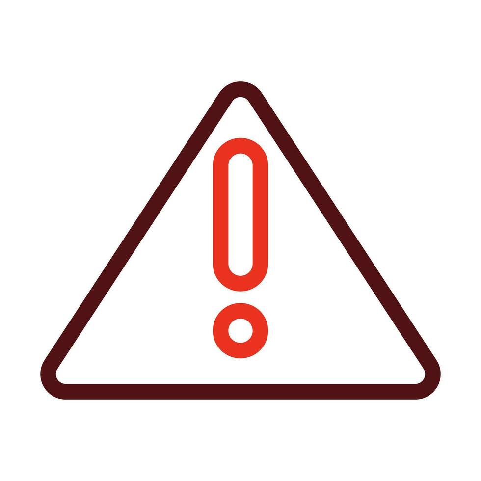 Error Vector Thick Line Two Color Icons For Personal And Commercial Use.