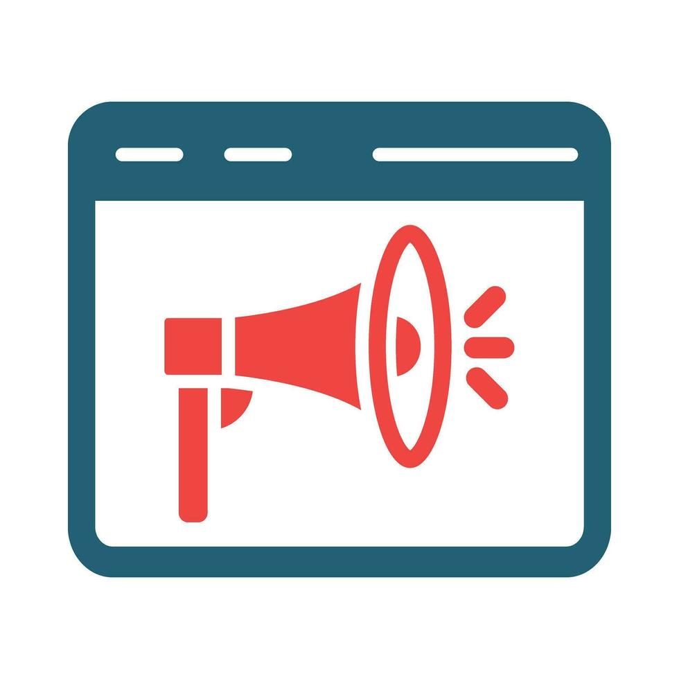 Promotion Vector Glyph Two Color Icon For Personal And Commercial Use.