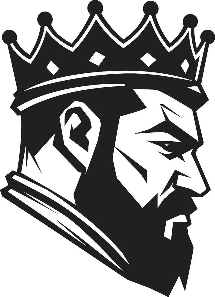 Elegant Rule Black Vector Tribute to Monarchic Power Kingdoms Essence Monochromatic Vector Showcasing Royal Grandeur