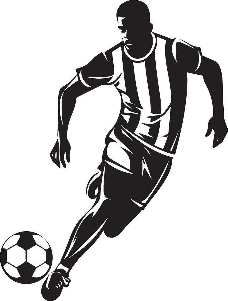 Celebrating the Win Black Vector Display of Athletic Greatness Victory Formation Monochromatic Vector Portrait of Triumph