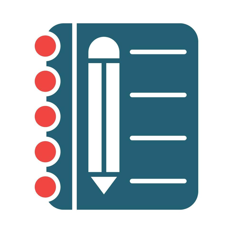 Brief Vector Glyph Two Color Icon For Personal And Commercial Use.