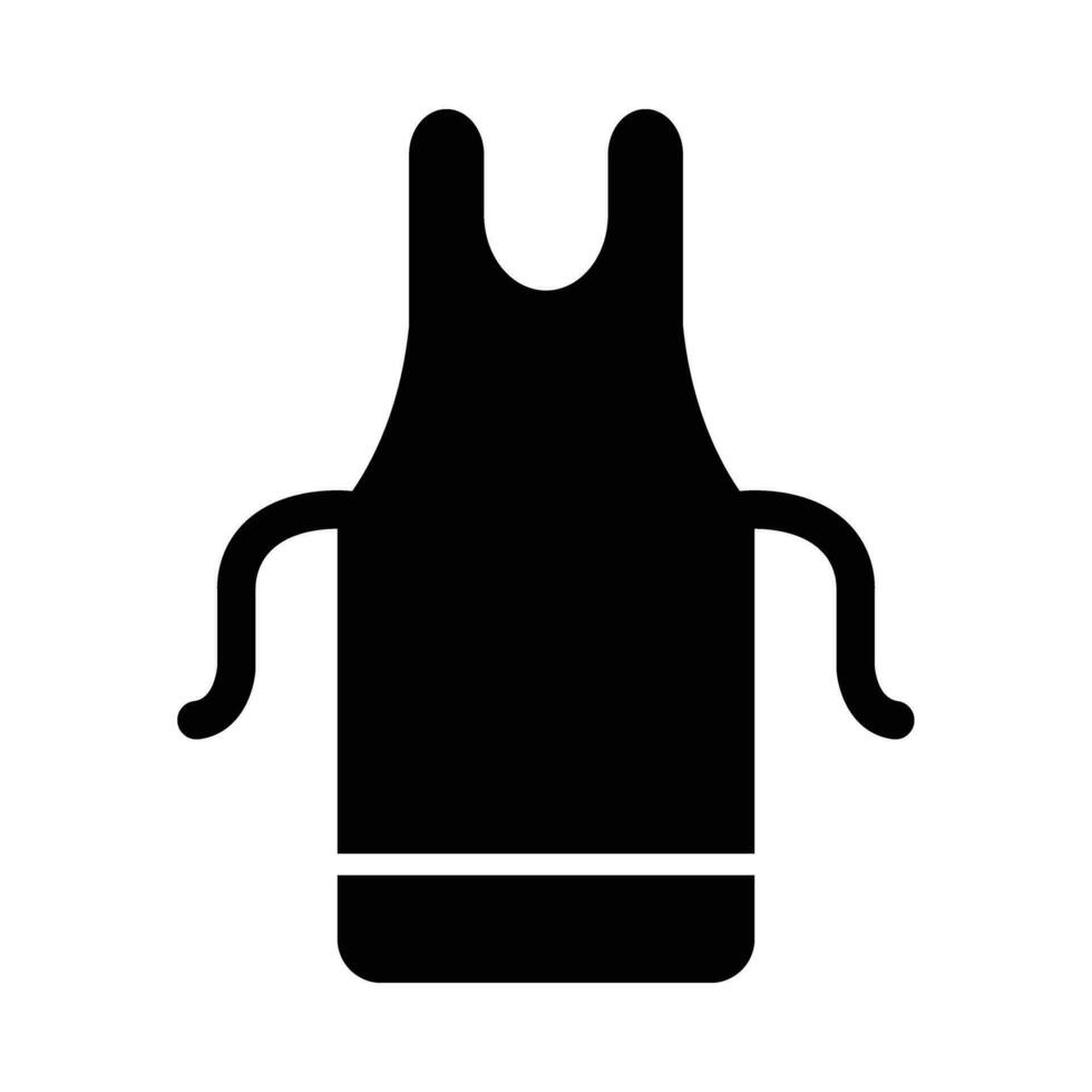 Apron Vector Glyph Icon For Personal And Commercial Use.