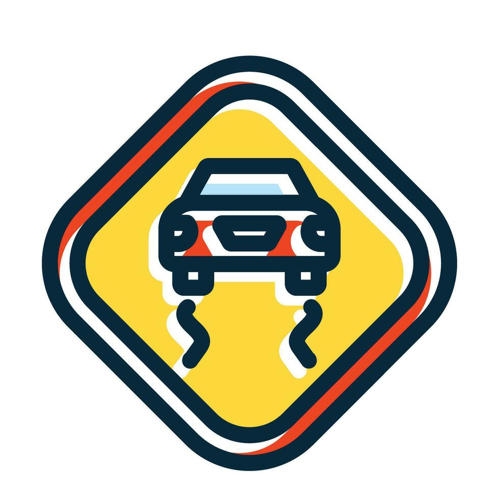 Slippery Vector Thick Line Filled Dark Colors Icons For Personal And Commercial Use.