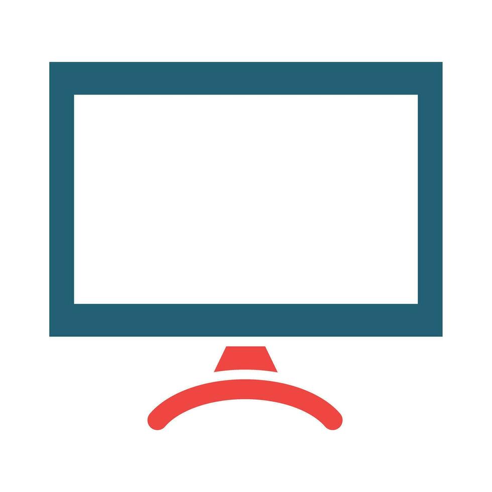 Smart Tv Vector Glyph Two Color Icon For Personal And Commercial Use.