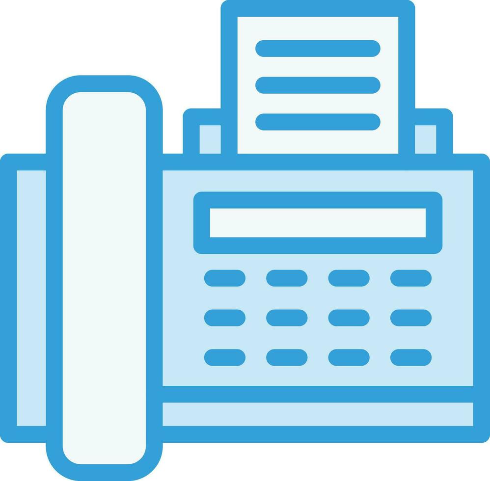 Fax machine Vector Icon Design Illustration