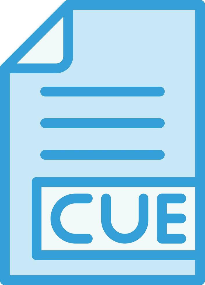 CUE Vector Icon Design Illustration