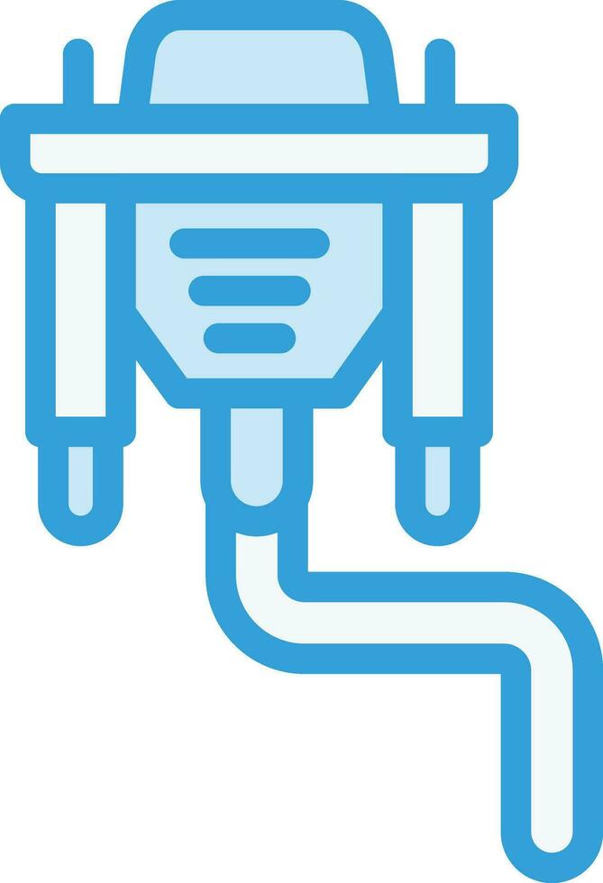 ilustración de diseño de icono de vector de cable vga