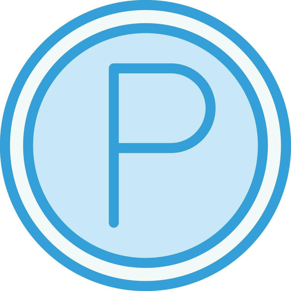 ilustración de diseño de icono de vector de estacionamiento