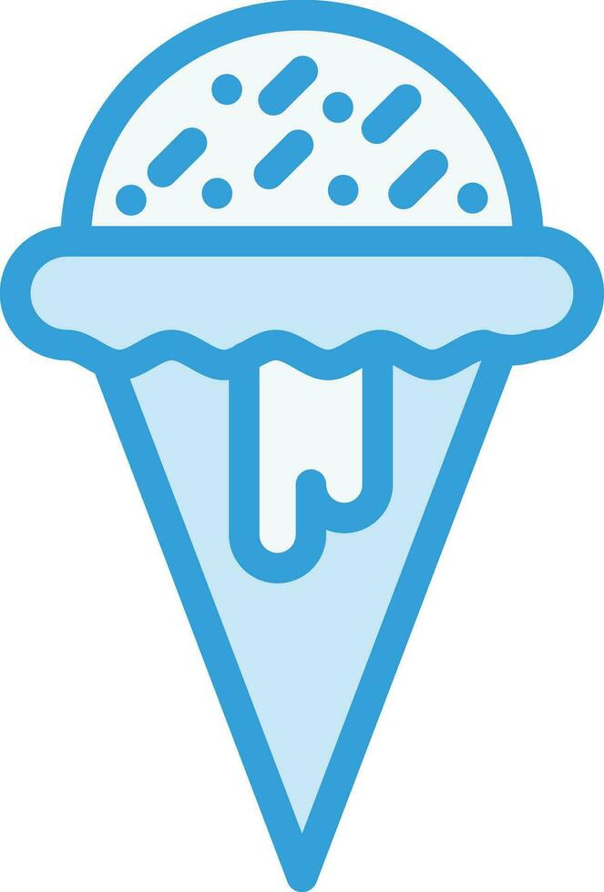 Ilustración de diseño de icono de vector de helado