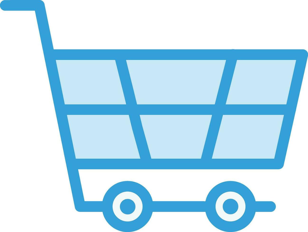 ilustración de diseño de icono de vector de carrito de compras