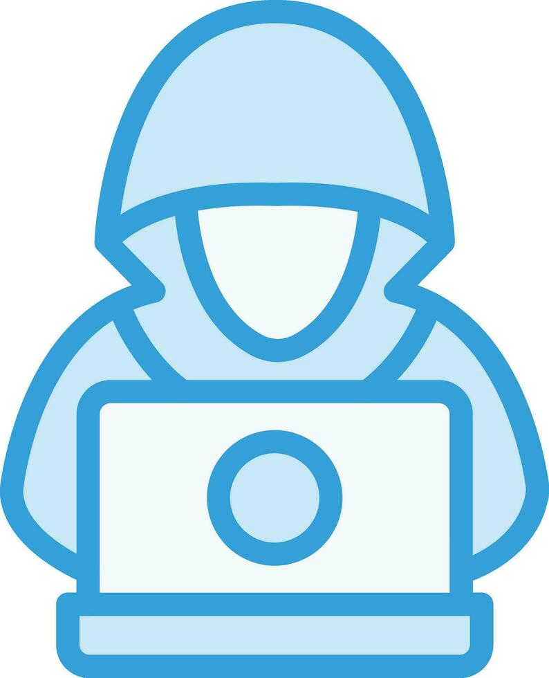 ilustración de diseño de icono de vector de hacker