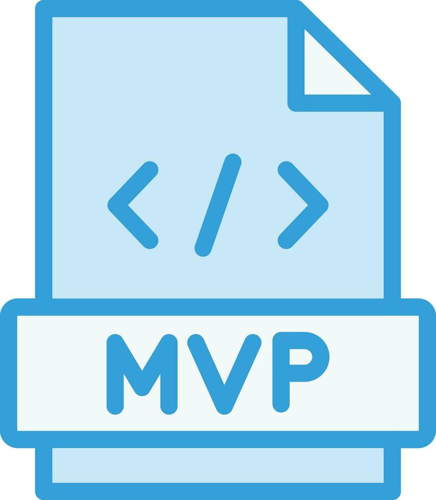 MVP Vector Icon Design Illustration