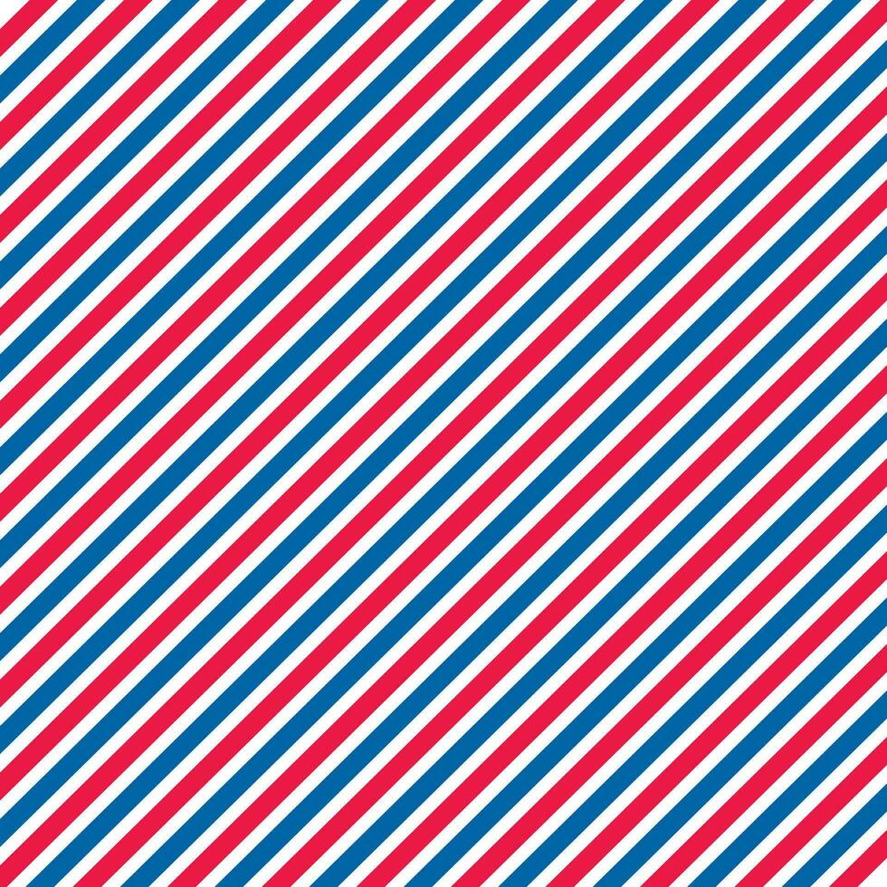 Air Mail Diagonal Stripe Pattern. Red White Blue Stripe Symmetrical Background vector