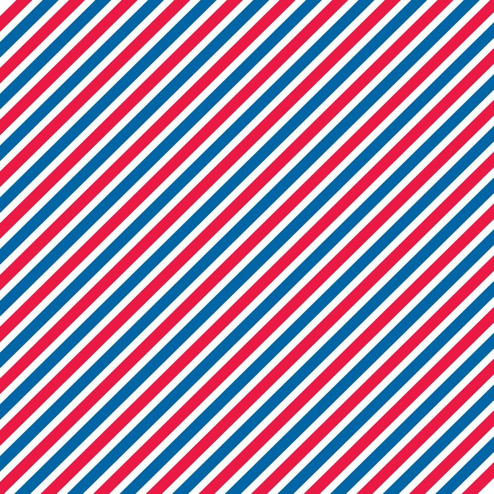 Air Mail Diagonal Stripe Pattern. Red White Blue Stripe Symmetrical Background vector