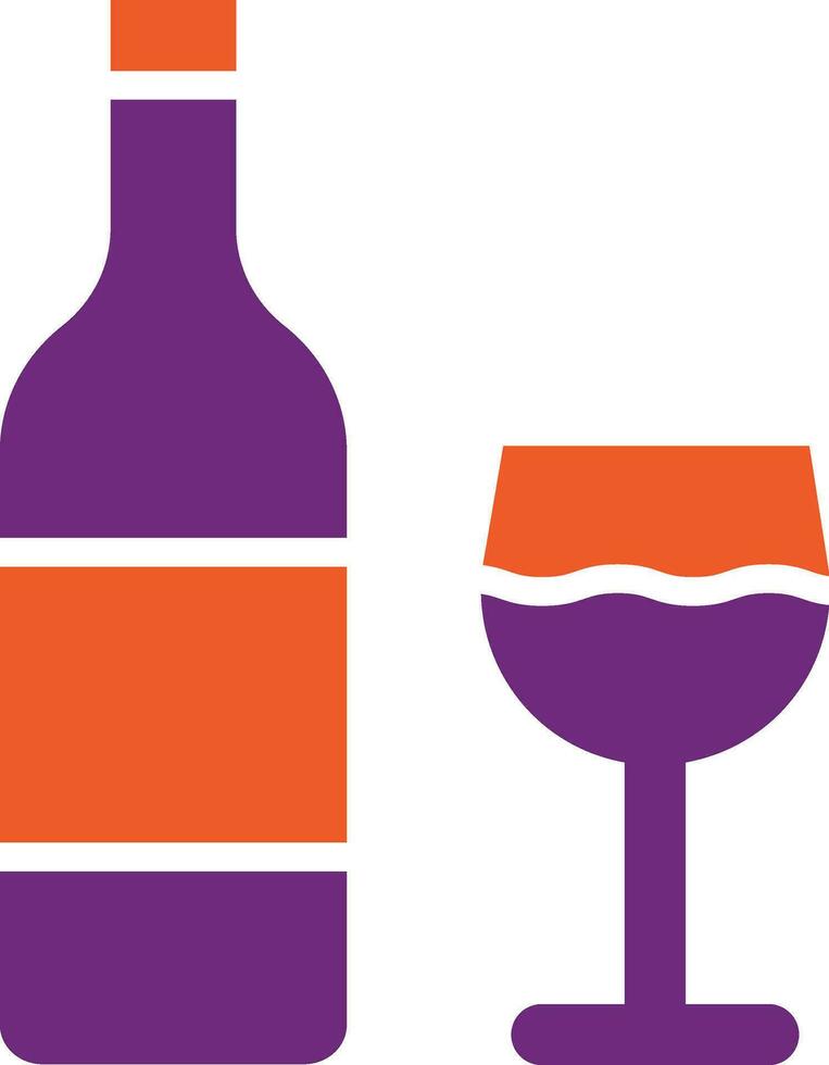 ilustración de diseño de icono de vector de vino