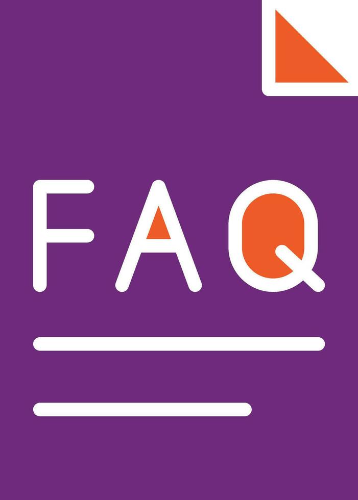 Faq Vector Icon Design Illustration