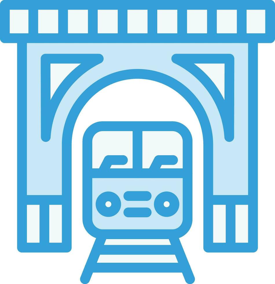 Train tunnel Vector Icon Design Illustration