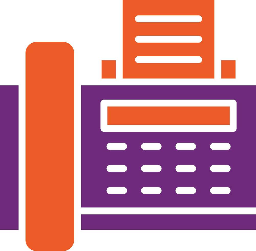 Fax machine Vector Icon Design Illustration