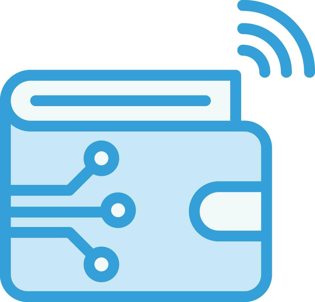 Digital Wallet Vector Icon Design Illustration