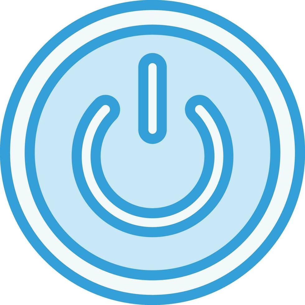Power Button Vector Icon Design Illustration