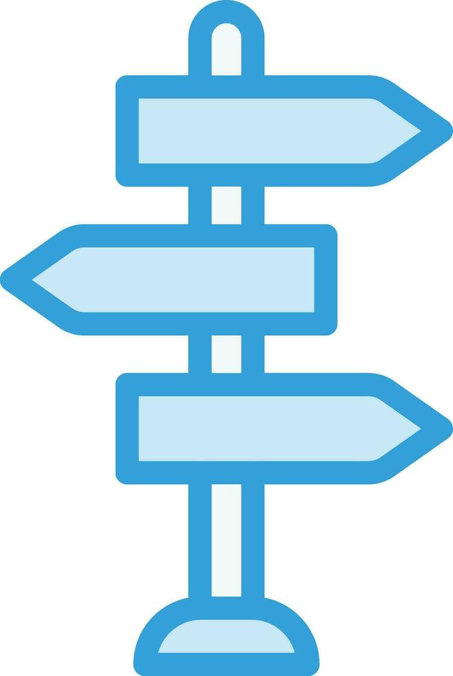 Signpost Vector Icon Design Illustration