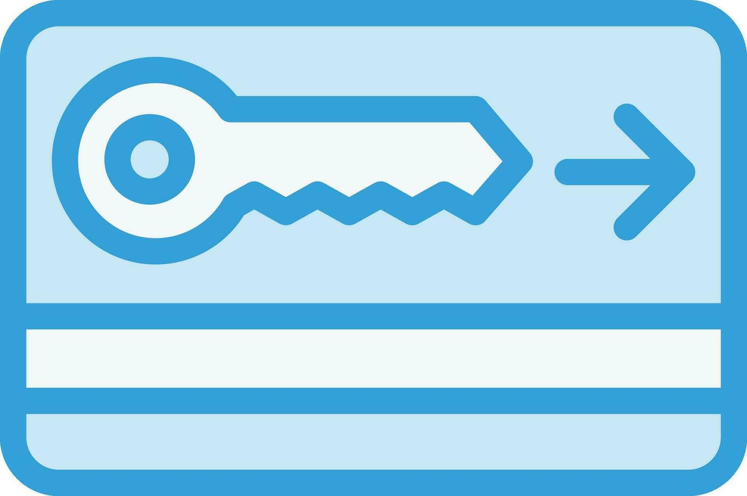 Key card Vector Icon Design Illustration