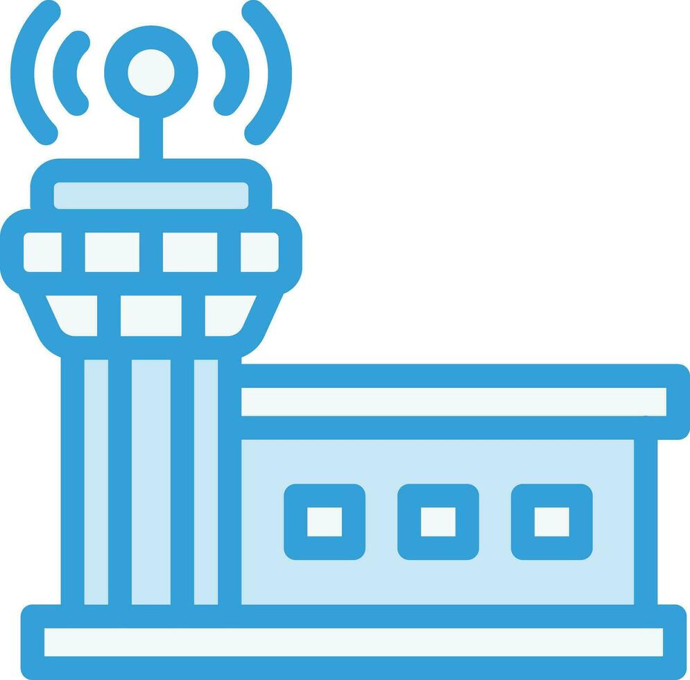 Control tower Vector Icon Design Illustration