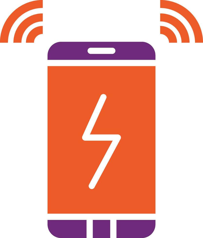 Wireless charging Vector Icon Design Illustration