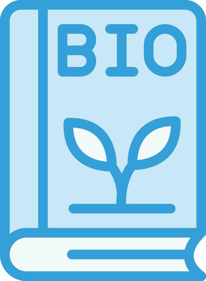 Bio book Vector Icon Design Illustration