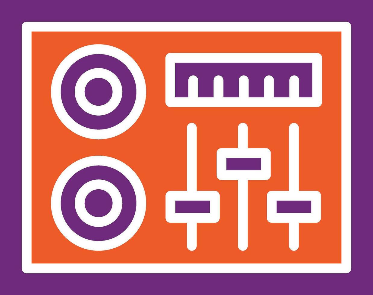 Dj Mixer Vector Icon Design Illustration