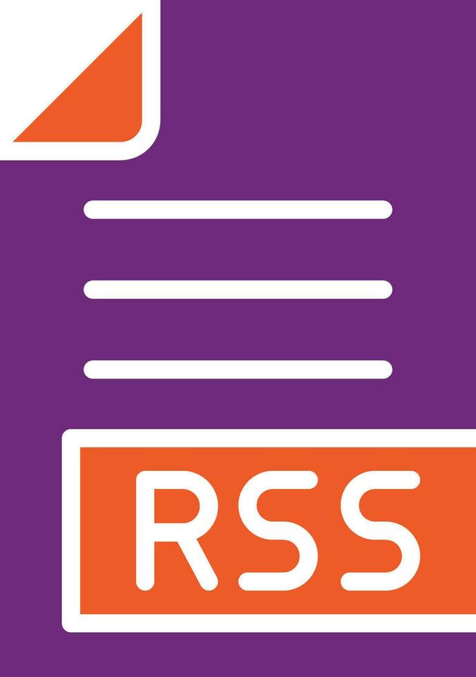 ilustración de diseño de icono de vector de rss