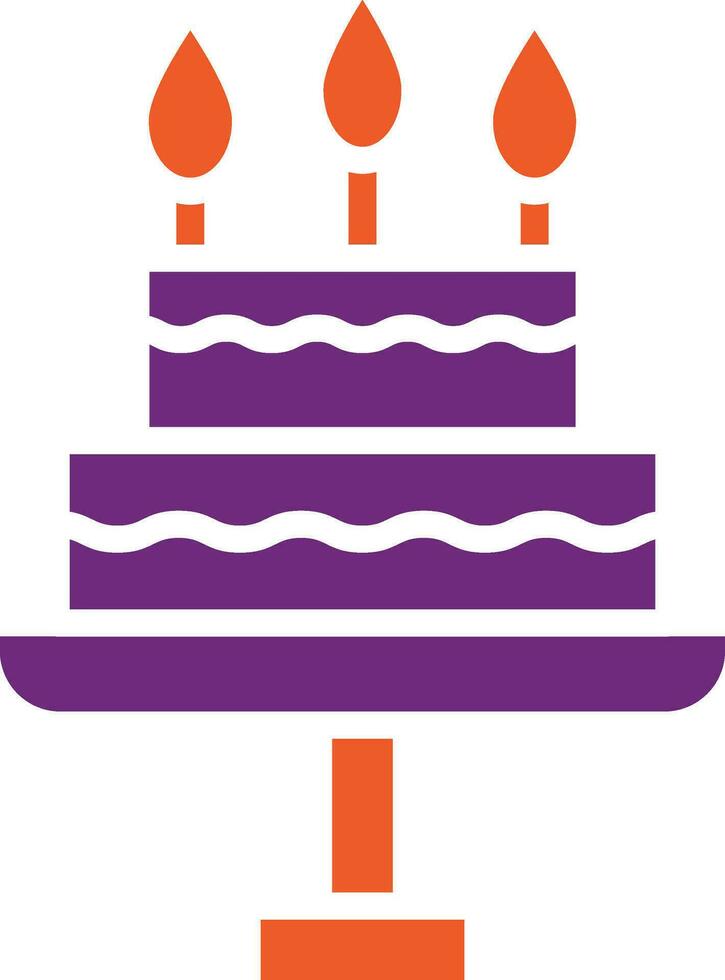 cake Vector Icon Design Illustration