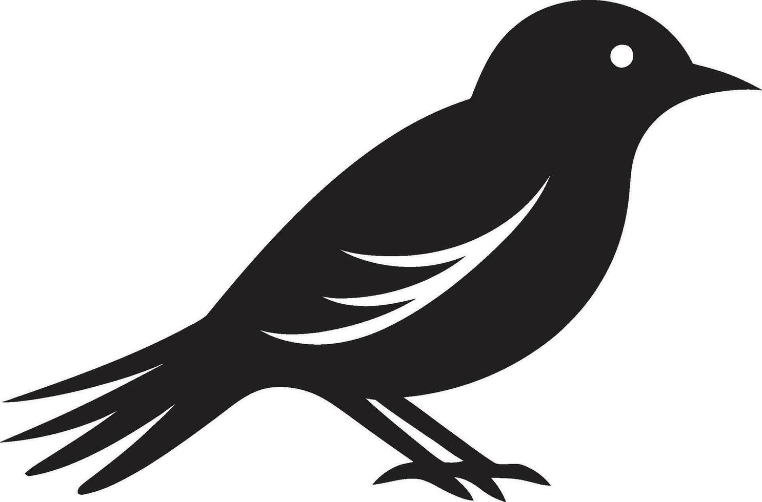 Swift Bird Leader Icon Dove Kingdom Emblem vector