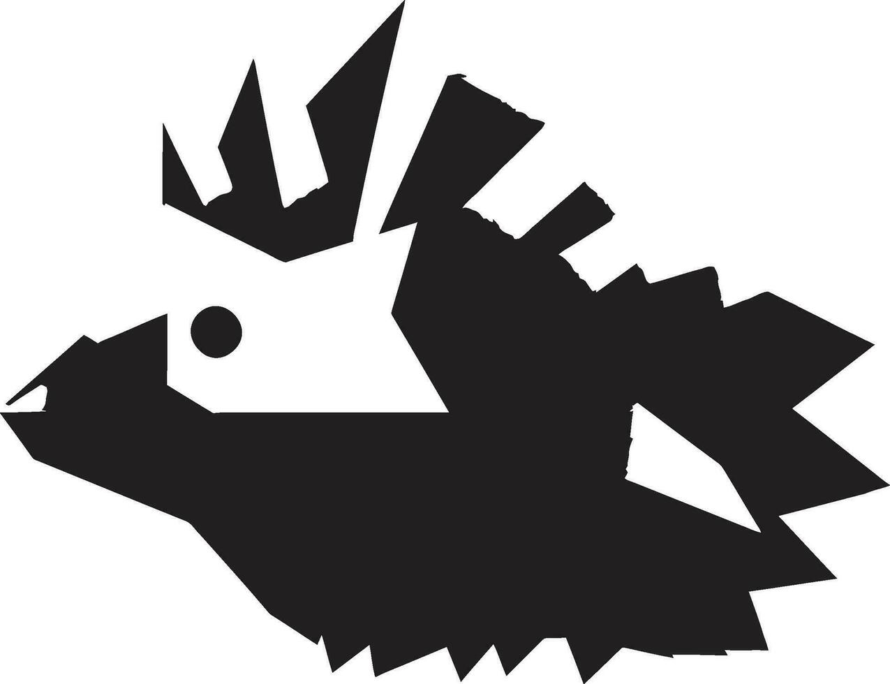 Monochromatic Majesty Minimalist Hedgehog Profile Eyes of the Hedgehog Logo of Grace vector