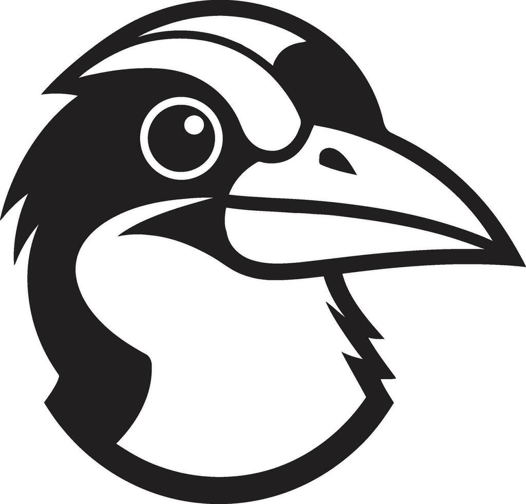 real aviador Gaviota icono diseño en ónix de ébano majestad negro vector Gaviota logo