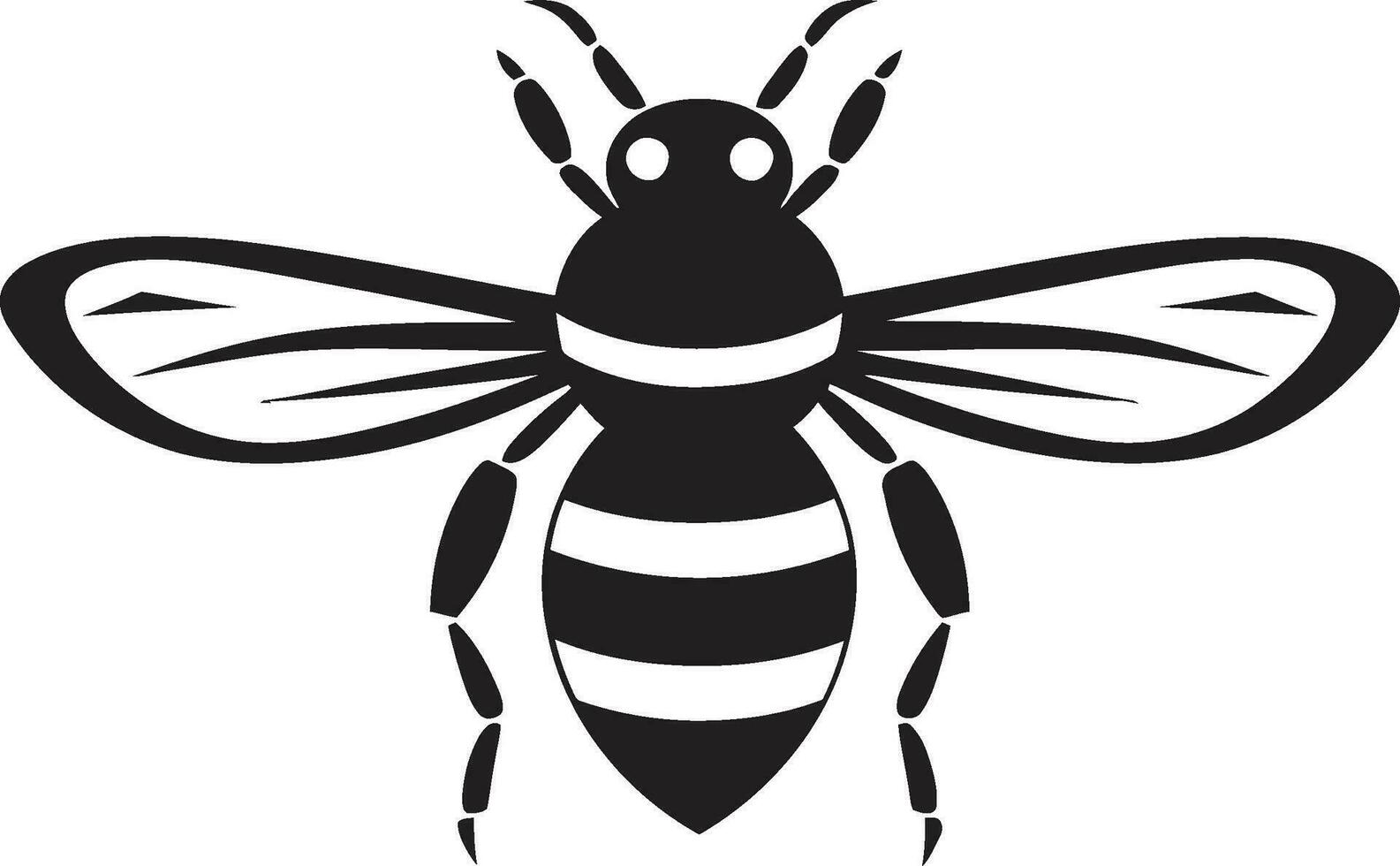 Bee Monarch Mark Bee Crowned Heraldry vector