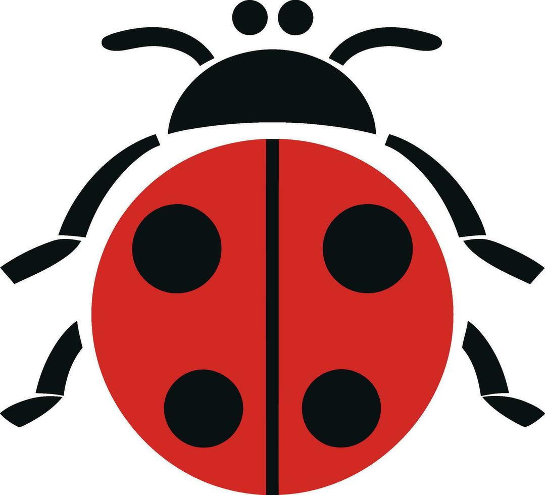 Majestic Delight The Sleek Ladybug Insignia in Shadows Eyes of Simplicity The Monochrome Ladybug Symbol vector