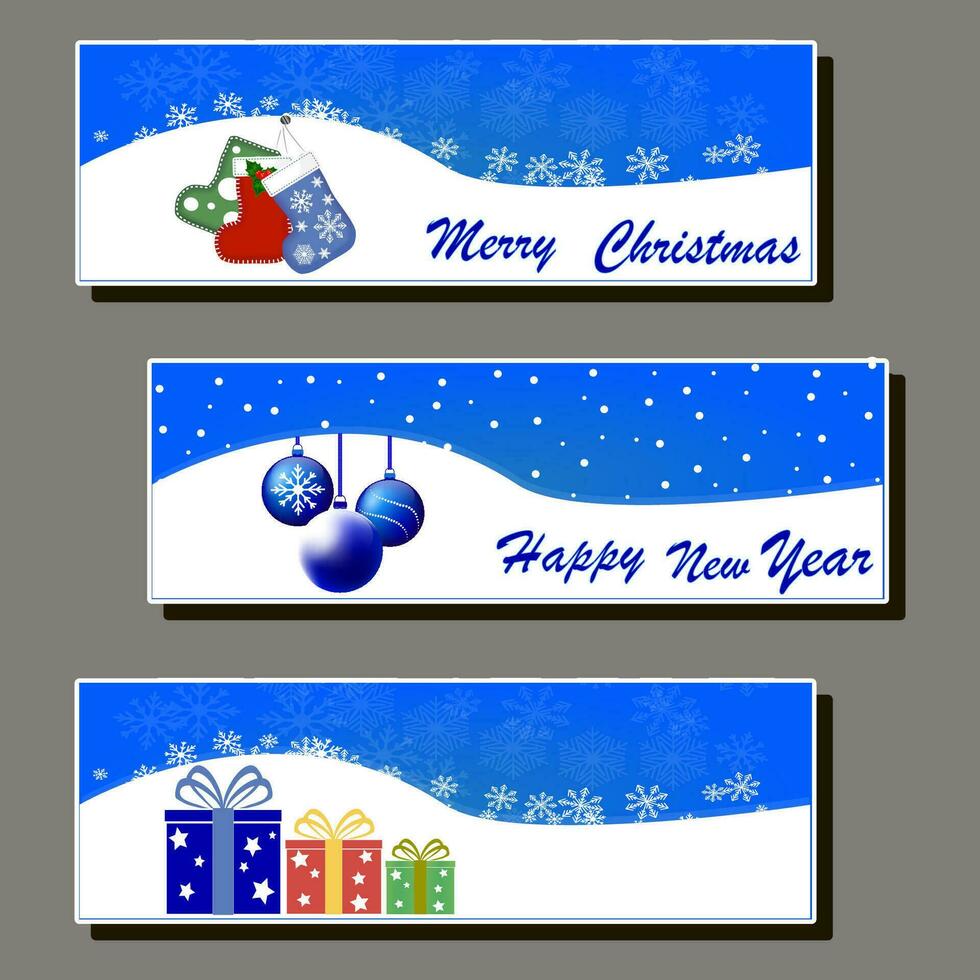 Beautiful illustration on theme of celebrating annual Christmas and New Year holiday vector
