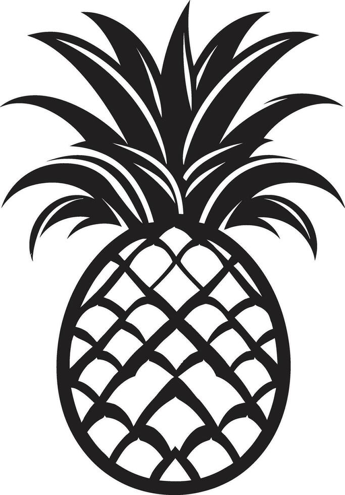 Artistic Pineapple Mark Minimalistic Pineapple Symbol vector